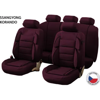 Ochranný autopotah Cappa Autopotahy Perfetto YL SSangYong Korando červená