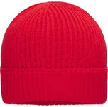 Bio bavlněná zimní čepice červená univerzální