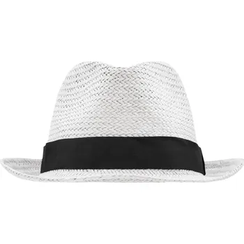 Pokrývka hlavy Městský klobouk bílá/černá S/M