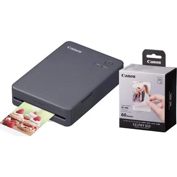 Tiskárna Canon SELPHY QX20, Dark Grey + fotopapír s inkoustem XC-60L (60ks)