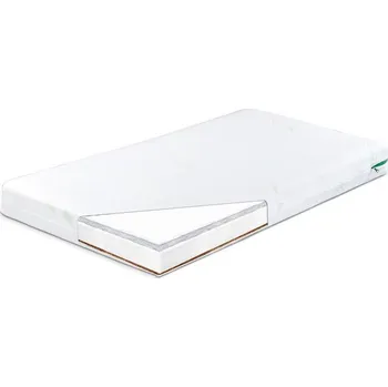 SENSILLO Dětská matrace do postýlky 60x120cm, kokos,pěna,pohanka Luxe, Aloe, 120x60