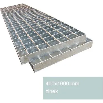 Odvodňovací žlab Podlahový rošt pozinkovaný 400×1000 mm