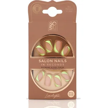 Umělé řasy Sosu Limelight Salon Nails - Umělé nehty ( 30 ks )