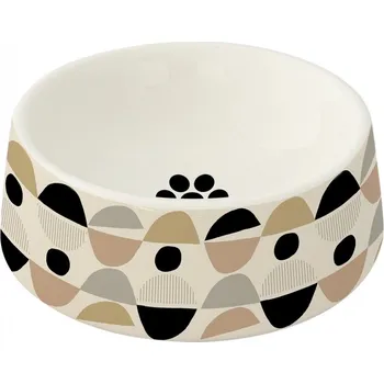 Porcelánová miska pro domácí mazlíčky Graffiti malá bílá