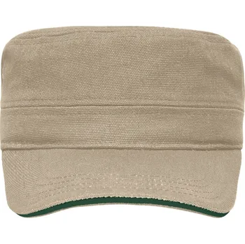 Kšiltovka Vojenská sendvičová čepice khaki/tmavě zelená univerzální
