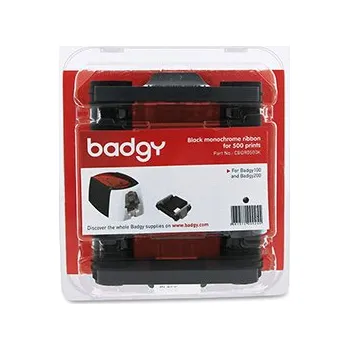 Pásek do tiskárny Badgy originální páska do tiskárny karet, CBGR0500K, černá, Badgy