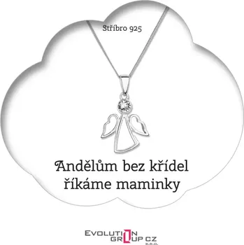 Náhrdelník Andělům bez křídel říkáme maminky - OB25