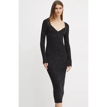 Dámské šaty Šaty BOSS černá barva, maxi, 50523745 99X, vel. XS