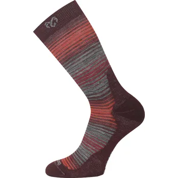 Pánské ponožky WLG merino ponožky - Vínová 380 / (38-41) M / Vínová