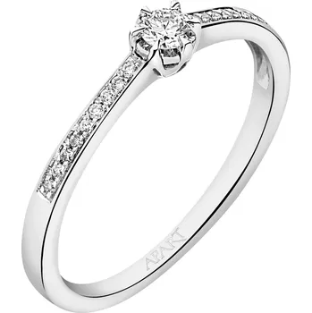 Prsten Prsten z bílého zlata s brilianty - 0,12 ct - ryzost 585 - 151.306