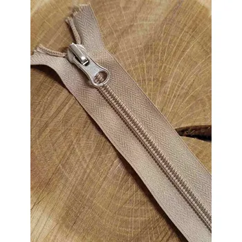 Zip Zip spirálový šíře 5 mm délka 16 cm barva béžová tmavá