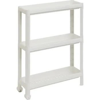 regál Dea Home Tina pojízdný regál 53 x 17 x 71 cm bílý