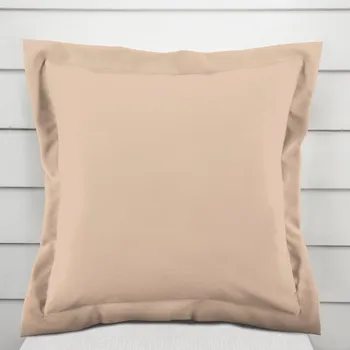 Povlak na polštářek Bavlněný povlak na polštář s lemem Moni MO-047 Béžový 50 x 50 cm