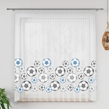 Záclona Dětské záclony pro kluky blue 250 x 150 cm