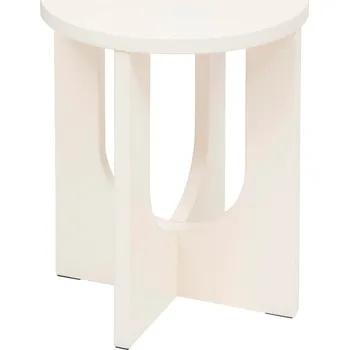 Konferenční stolek Atmosphera Kulatý odkládací stolek BLOOM, Ø 40 cm, bílý