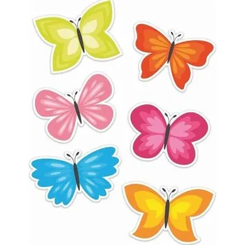 Set školních potřeb Dekoracje okienne dwustronne - Motyle 01 6szt