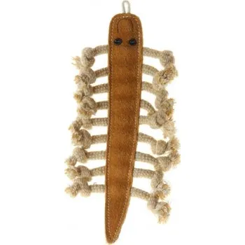 Hračka pro psa animALL Hračka Stonožka kůže 26,5x14 cm