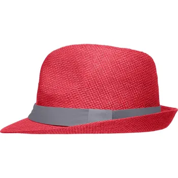 Klobouk Street Style červená/tmavě šedá S/M