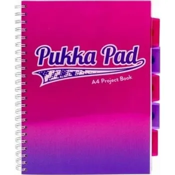Set školních potřeb Kołonotes Project Book Fusion A4 kratka różowy, Pukka Pad
