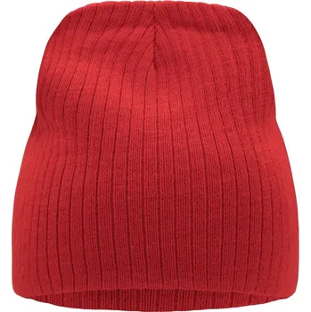Čepice Žebrovaná čepice červená univerzální