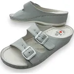 Dámské bílé nadměrné pohodlné pantofle KOKA Barva: Bílá, Velikost: 42