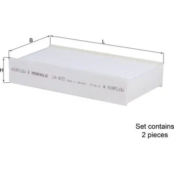 Filtr do auta Filtr, vzduch v interiéru MAHLE LA 873/S