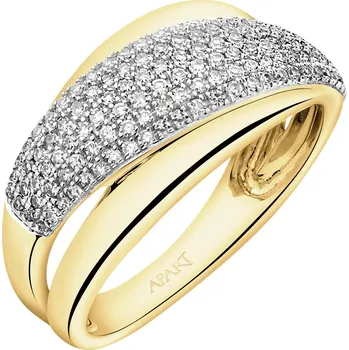 Prsten Prsten ze žlutého zlata s diamanty - 0,32 ct - ryzost 585 - 103.783