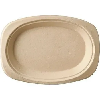 Jednorázové nádobí Talíř z cukrové třtiny 230/160mm 50ks