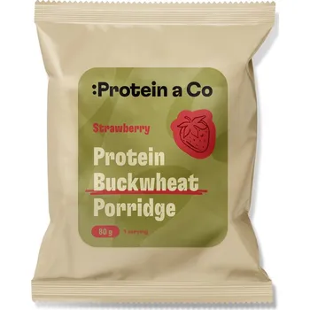 Protein Protein a Co Proteinová pohanková kaše 80 g Příchuť: jahoda