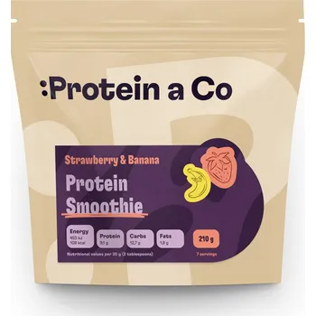 Protein Protein a Co Protein Smoothie 210 g Příchuť: Strawberry & Banana