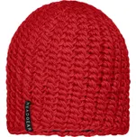 Nadměrná háčkovaná čepice červená univerzální