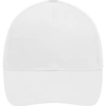 Kšiltovka 6 Panelová Prodyšná Čepice bílá univerzální