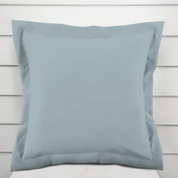 Povlak na polštářek Bavlněný povlak na polštář s lemem Moni MO-053 Světle šedomodrý 50 x 50 cm