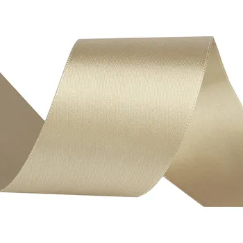 Stuha Atlasová stuha oboulící šíře 50 mm Varianta: 741 zlatá sv., Balení: 20 m