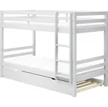 Patrová postel Actim s přistýlkou 200x90 Bílá