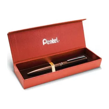 Pióro kulkowe Energel Sterling brązowe wkład 0.7 mm nieb. w etui BL2007-WA1ECPL, Pentel