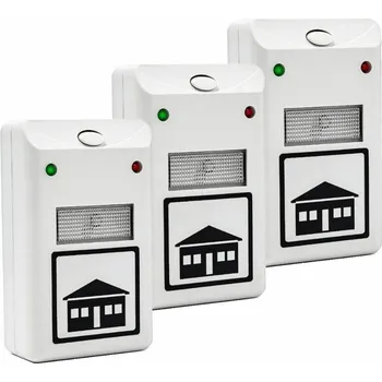 Elektrický lapač 3 ks profi odpuzovač hlodavců-hmyzu-pavouků s nočním světlem