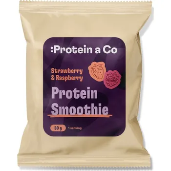 Protein Protein a Co Protein Smoothie 30 g Příchuť: Strawberry & Raspberry