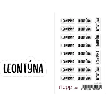 samolepka Fleppi Samolepky se jmény - Leontýna