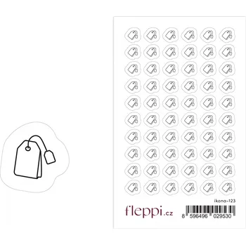 samolepka Fleppi Samolepky ikonky - Čajový sáček