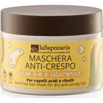 Vlasová regenerace laSaponaria Maska proti krepatění vlasů s aloe vera a kyselinou hyaluronovou, 200 ml