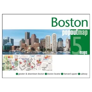 Cestování Boston PopOut Map [EN] (2023, Karta, Heartwood Publishing)