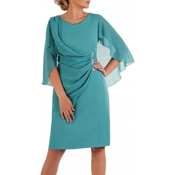 Dámské šaty Šifonové midi koktejlové šaty Carla Moreno velikost 54