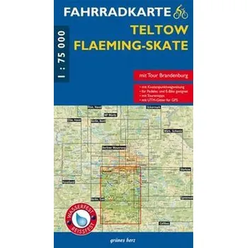 Fahrradkarte Teltow, Fläming [DE] (2022, Karta, Verlag grünes Herz)