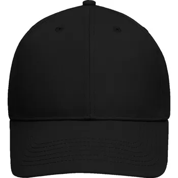 Kšiltovka 6 Panelová Čepice z bio bavlny černá univerzální