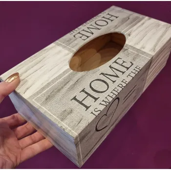 Dárková krabička Veronika Netolická Krabička na kapesníky - home