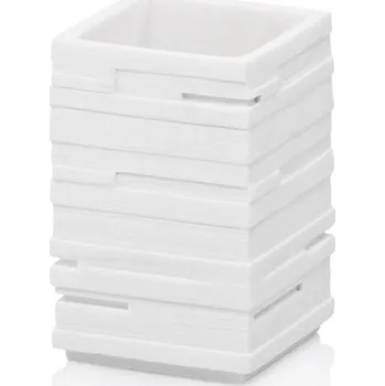 Držák na kartáček Kela Hrnek Posidon polyresin bílá