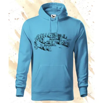 Dámská mikina Mikina - Stonehenge Barva: Modrá - tyrkysová (44), Velikost: S, Střih: Pánské