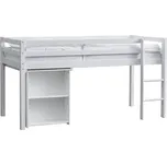Postel Actim vyvýšená s výsuvným stolem 200x90 Bílá
