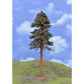 Plastikový model Modelářský strom - borovice s kmenem TOP, výška 18-20 cm